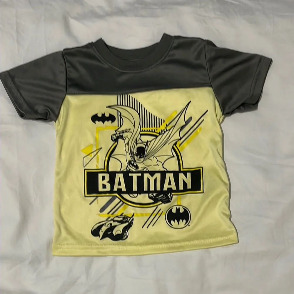 Batman Kids Swim Rashguard - Gray and Yellow